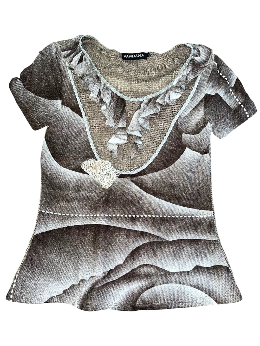 Vintage y2k early 2000s whimsygoth blouse